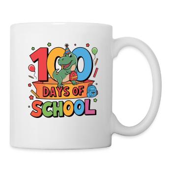 100e jour d’école 100 jour d’école des enfants - Mug blanc - blanc - Droite
