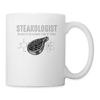 Steakologist study of Meat Steaks funny for women - Mug - white - Right