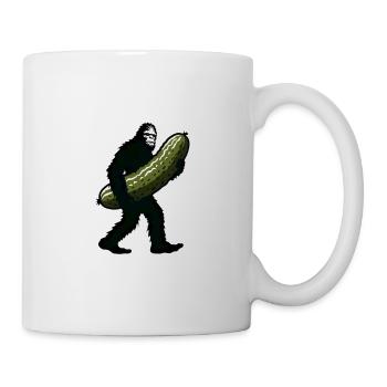 Keep calm and dill on. Pickle Dill Bigfoot Sasquat - Tasse - Weiß - Rechts