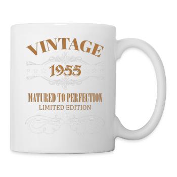 Cadeau Vintage 70ème Anniversaire Année de Naissance 1955 - Mug blanc - blanc - Droite