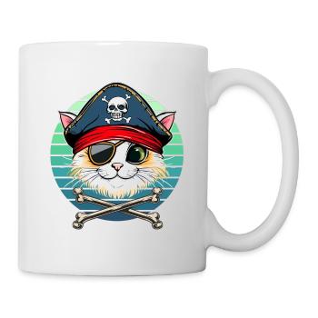 Carnaval Chat Pirate Costume Enfants Alaaf Helau - Mug blanc - blanc - Droite