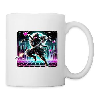 Ninja Samurai Anime Gamer Sci-Fi Futuristic manga - Tasse - Weiß - Rechts