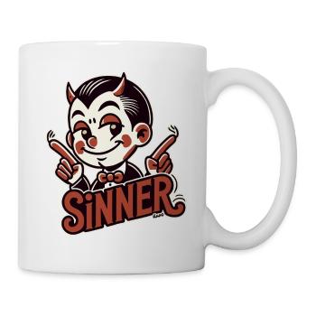 Kleiner Teufel – Stolzer Sünder - Tasse - Weiß - Rechts