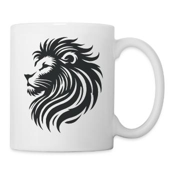 Lion Drawing Animal - Mug - white - Right