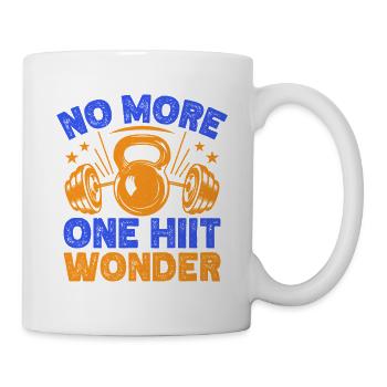 Fitness Fanatics No Hiit Wonder Calisthenics Gym - Tasse - Weiß - Rechts