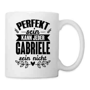 Gabriele - Perfekt Sein Kann Jeder Gabriele Nicht - Tasse - Weiß - Rechts