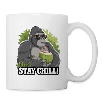 BLEIBEN SIE ENTSPANNT - Tasse - Weiß - Rechts