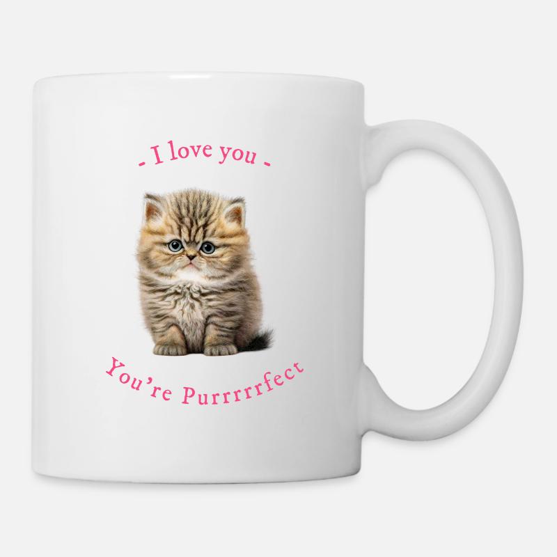 Du bist schnurrfrfekt - Tasse - Weiß