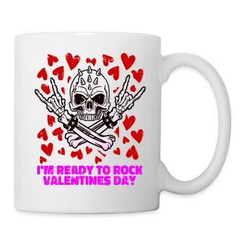 xoxo love you amore Flowers Women Valentine day 14 - Mug - white - Right