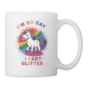 I'm so Gay Unicorn für Schwule - Tasse - Weiß - Rechts