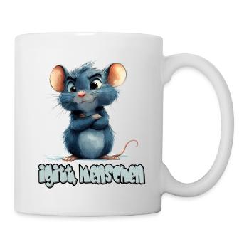 Funny Rat With Saying, Yuck, People - Mug - white - Right
