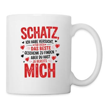 Anniversaire de couple de la Saint-Valentin - Mug blanc - blanc - Droite