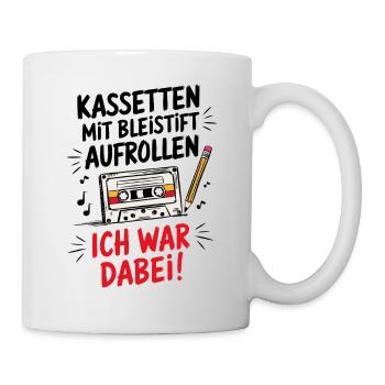 Cassettes Rétro - Mug blanc - blanc - Droite