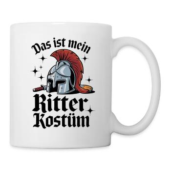 C’est mon costume de chevalier - Mug blanc - blanc - Droite