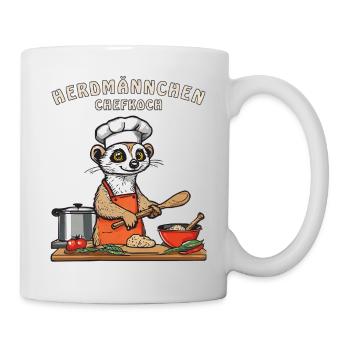 HERDMÄNNCHEN CHEFKOCH - Tasse - Weiß - Rechts