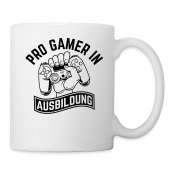 Pro Gamer in Ausbildung - Tasse - Weiß - Rechts