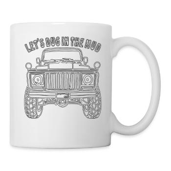 AUTO GELÄNDEWAGEN LETS´S DUG IN THE MUD - Tasse - Weiß - Rechts