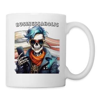 SKELETON MAN BUSINESSAHOLIC - Mug - white - Right