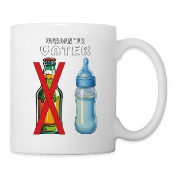 BABYFLASCHE WERDENDER VATER - Tasse - Weiß - Rechts