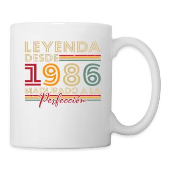40 Ans 1986 Vintage Rétro Cadeau D'anniversaire - Mug blanc - blanc - Droite