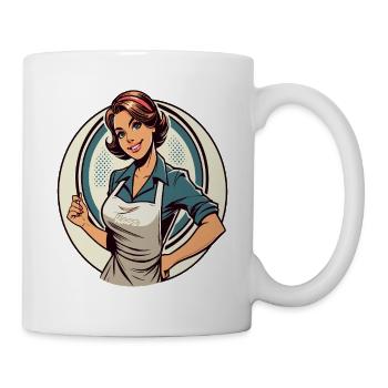 Moderne Tradwife Hausfrauen Vibes - Tasse - Weiß - Rechts