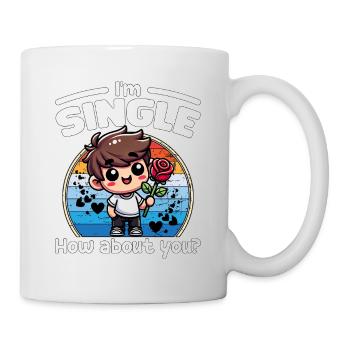 I'M SINGLE, HOW ABOUT YOU - HAPPY VALENTINE'S DAY - Mug - white - Right