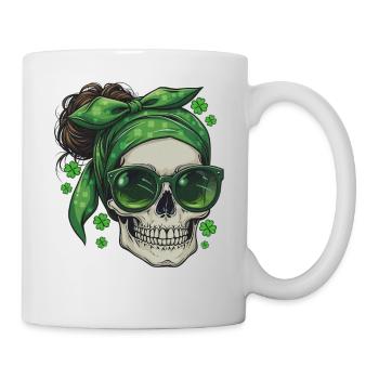 Crâne de la Saint-Patrick - Mug blanc - blanc - Droite
