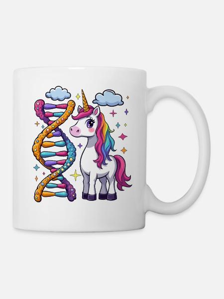 Einhorn DNA - Tasse - Weiß