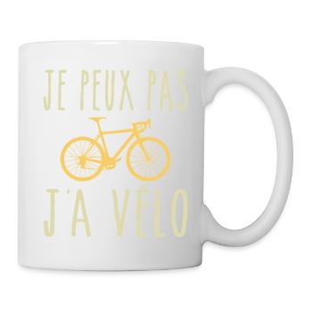 Ich kann kein Fahrrad haben - Tasse - Weiß - Rechts