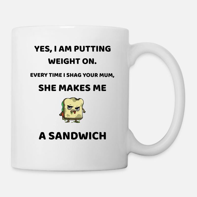 , je prends du poids - Mug blanc - blanc