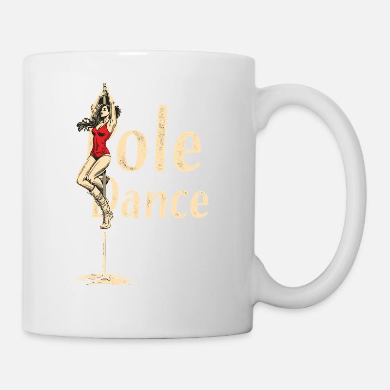 Pole Dance Pole Tänzerin Stangentanz - Tasse - Weiß