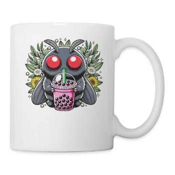 Mothman Bubble Tea - Tasse - Weiß - Rechts