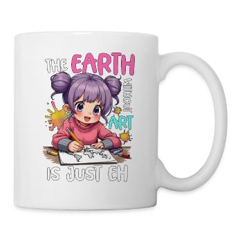 La terre sans art n’est que eh - Mug blanc - blanc - Droite