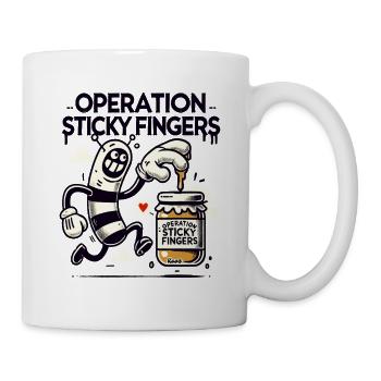Opération Sticky Fingers, drôle de voleur de miel - Mug blanc - blanc - Droite