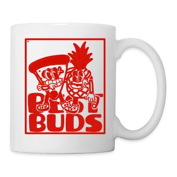 Retro Mascot Pineapple Pizza - Mug - white - Right
