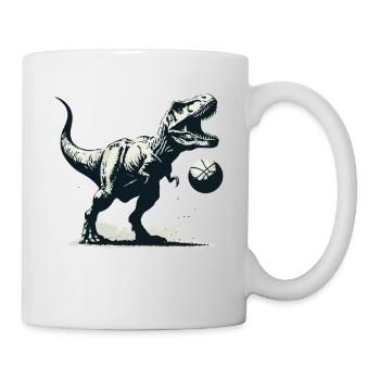 T-rex Basketball Player Dinosaur Sports Dino - Mug - white - Right