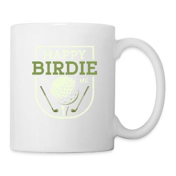 Happy Birdie To Me Golf Golfer - Tasse - Weiß - Rechts