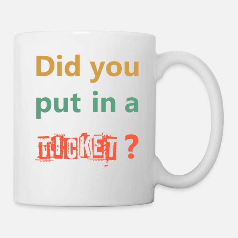 AVEZ-VOUS MIS UN TICKET – IT Admin PC Humour Blagues - Mug blanc - blanc