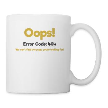Funny 404 Error Page Design Funny 404 Error - Mug - white - Right
