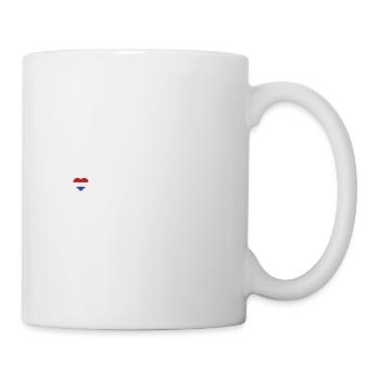 I Love Amsterdam Flag Heart Golden Gate Bridge Pun - Mug - white - Right
