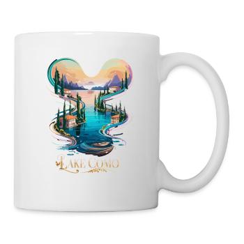Comer See Ikonische italienische Schönheit Reise - Tasse - Weiß - Rechts