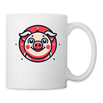 Funny little pig - Mug - white - Right