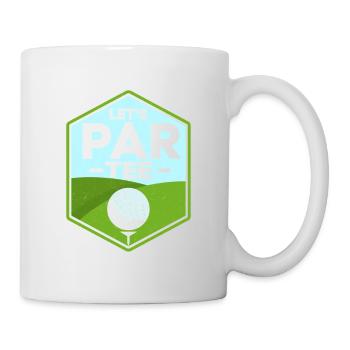 Let’s Par Tee Golf Golfeur - Mug blanc - blanc - Droite