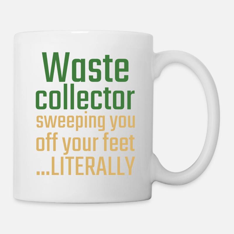Waste collector Valentinstag Sweeping you - Tasse - Weiß