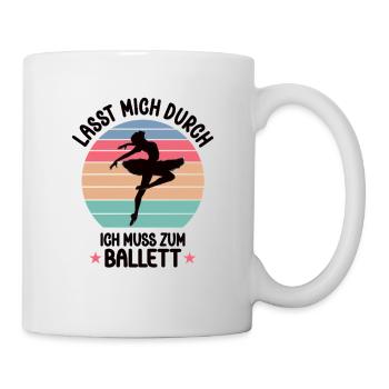 Balletttänzerin Ballett Mädchen Ballerina Ballet - Tasse - Weiß - Rechts