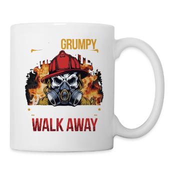 GRUMPY FIREFIGHTHER - Mug - white - Right