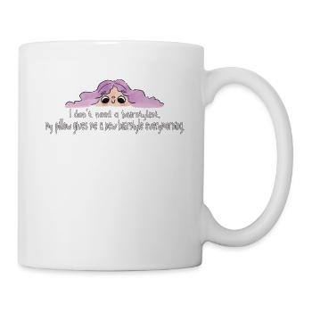 Funny Pillow Hairstyle Quote Funny Pillow Hairstyle - Mug - white - Right