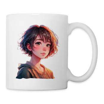 Anime Manga Mädchen - Tasse - Weiß - Rechts