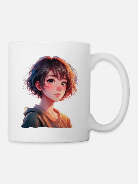 Anime Manga Mädchen - Tasse - Weiß