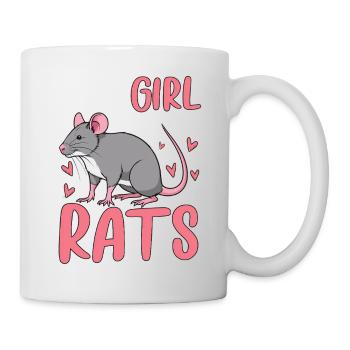 Just A Girl Who Loves Rats - Tasse - Weiß - Rechts